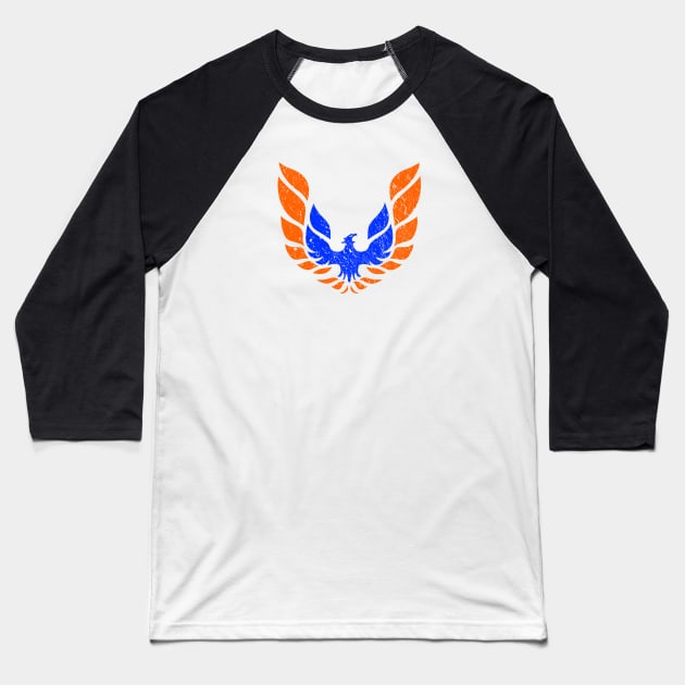 Fire Bird Baseball T-Shirt by nickbeta